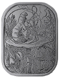 the caterpillar alice in wonderland buckle