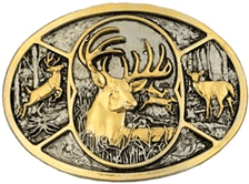 60796P Gold-Silver look Deer head