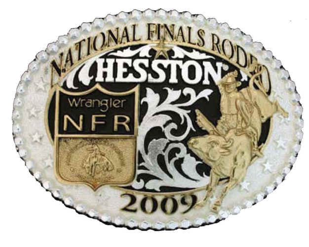 2009 Hesston National Finals Rodeo Youth Belt Buckle 