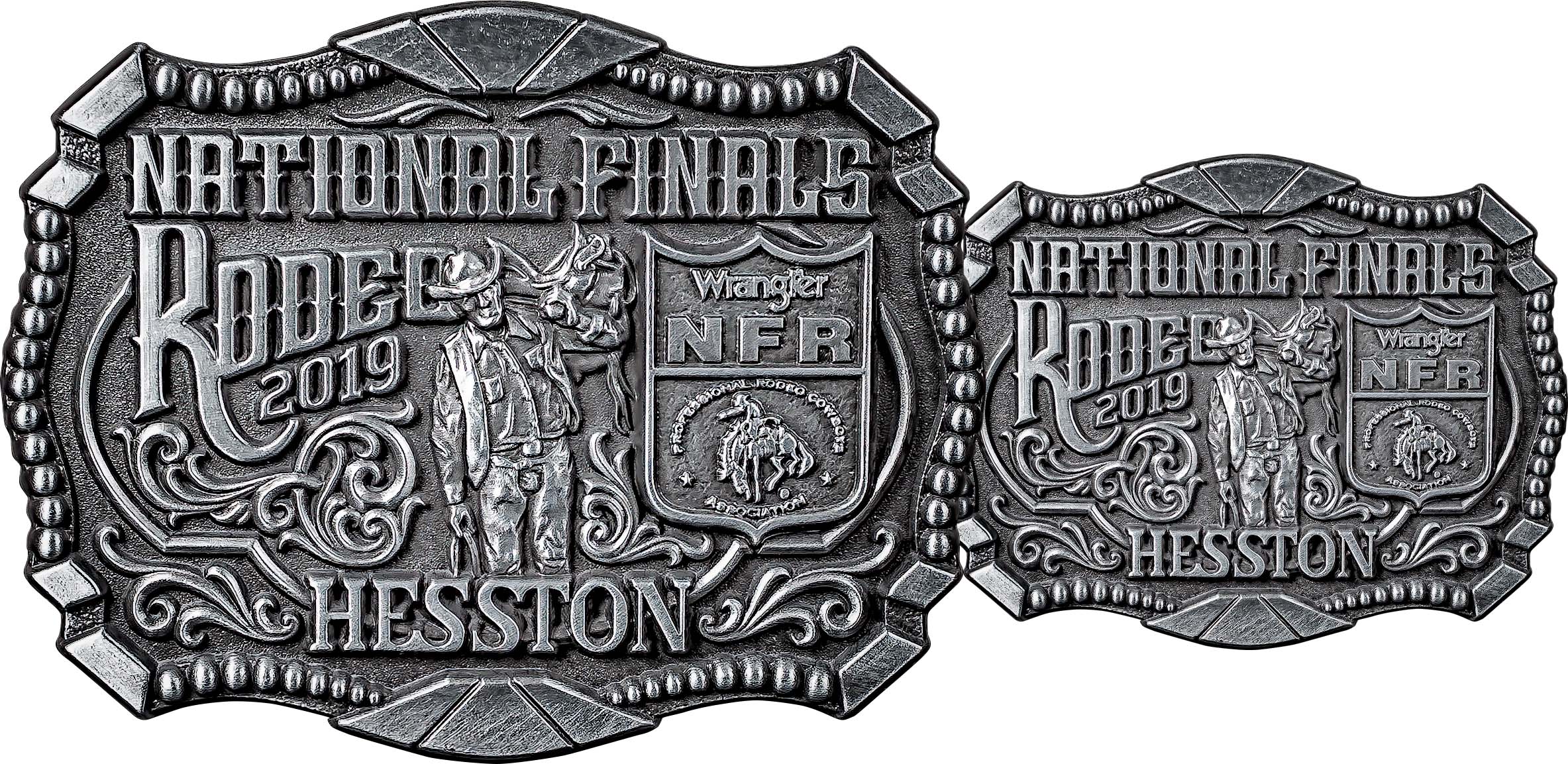 2012 Hesston National Finals Rodeo Large Belt Buckle 