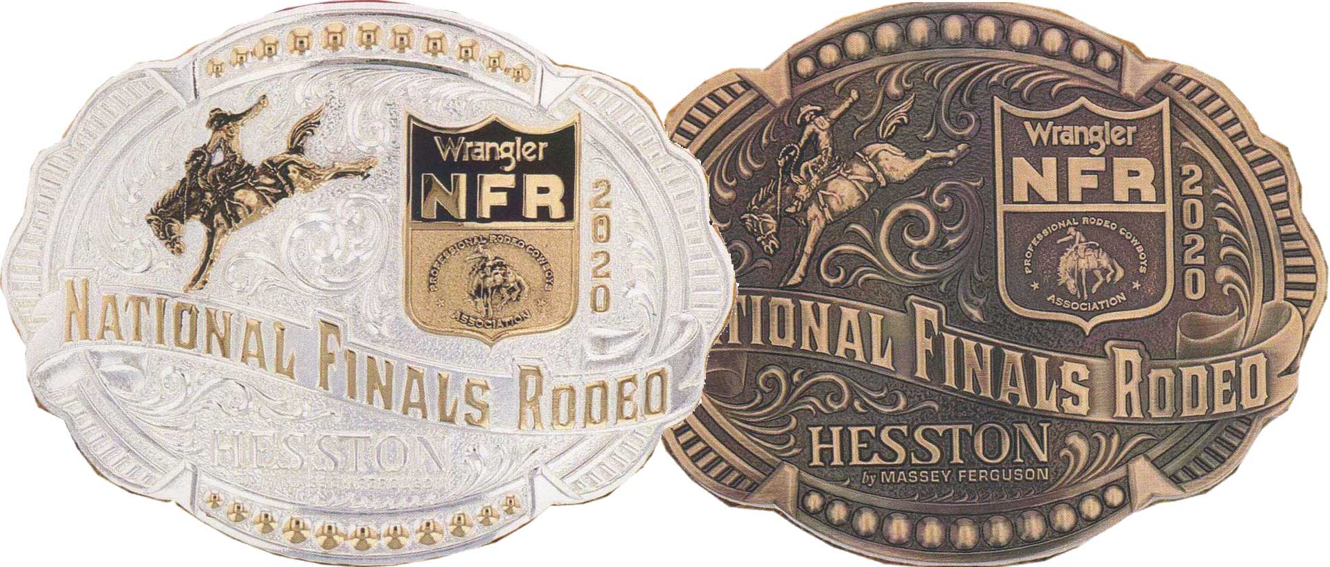 Small NFR Cowboy Buckle New AGCO PCRA Details about   National Finals Rodeo Hesston 2008 Youth 