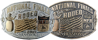 2021 Hesstons gold and silver and brass buckles
