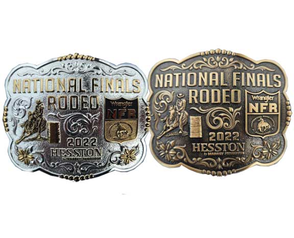 National Finals Rodeo Hesston 2013 NFR Adult Cowboy Buckle New Wrangler AGCO 