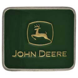 John Deere with brass deer new belt buckle 