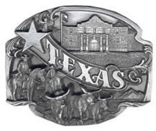 Texas buckle with Longhorns